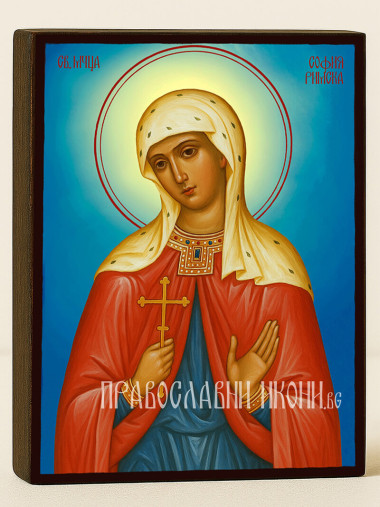 Икона на Св. София с небесен фон